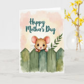 Schöne Muttertag-Peekaboo-Freund-Karte Karte (Gelbe Blume)