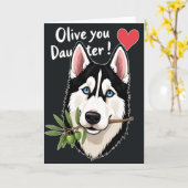Schöne Muttertag-Schnee-Hund-Karte Karte (Gelbe Blume)
