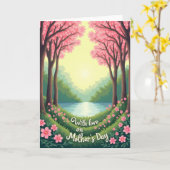 Schöne Muttertags-Bäume Karte (Gelbe Blume)