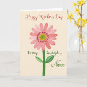 Schöne Muttertags-Designkarte Karte (Gelbe Blume)