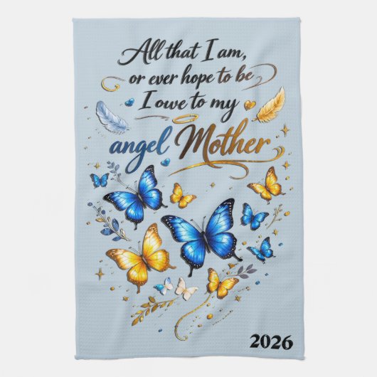 Schöne Muttertags-Engelmutter Geschirrtuch (Vertikal)