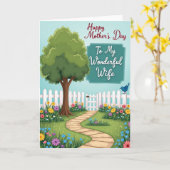 Schöne Muttertags-Garten-Postkarte Karte (Gelbe Blume)