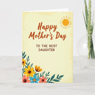 Schöne Muttertags-Gratulationskarte Karte