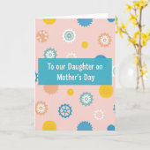 Schöne Muttertags-Grußkarte Karte (Gelbe Blume)