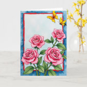 Schöne Muttertags-Grußkarte Karte (Gelbe Blume)