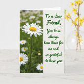 Schöne Muttertags-Grußkarte Karte (Gelbe Blume)