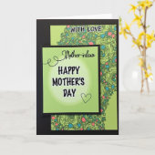 Schöne Muttertags-Lime-Karte Karte (Gelbe Blume)