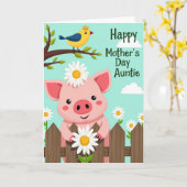 Schöne Muttertags-Tierfreund-Karte Karte (Gelbe Blume)