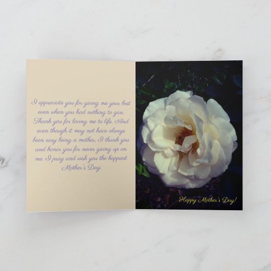 Schöne Muttertagskarte Karte (Innenseite)