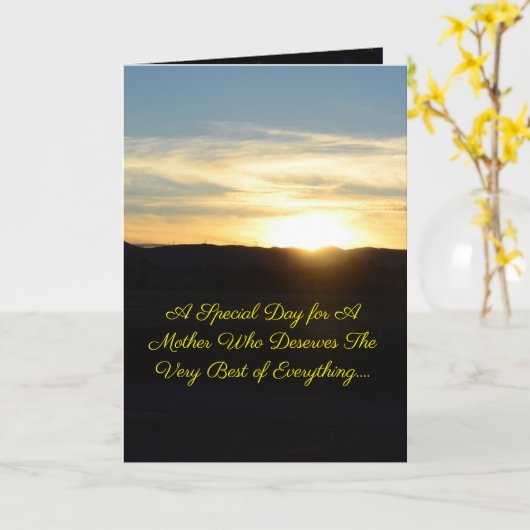 Schöne Muttertagskarte Karte (Gelbe Blume)