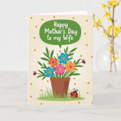 Schöne Muttertagskarte Karte (Gelbe Blume)
