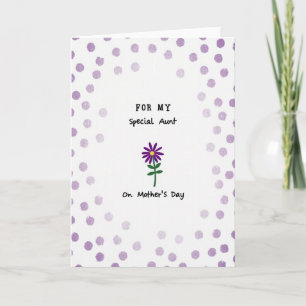 Schöne Muttertagskarte mit Punkten Karte