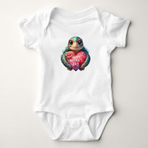 Schöne Muttertagsschildkröte Baby Strampler