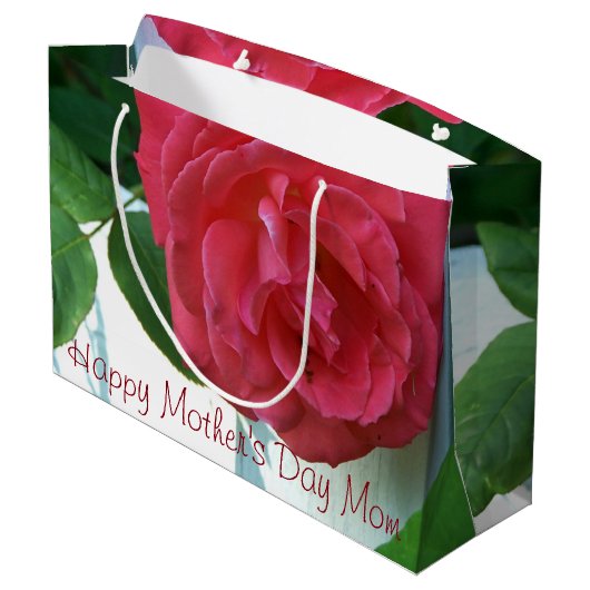 Schöne Muttertagstasche Große Geschenktüte (Rückseite Schrägansicht)
