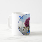 Schöne Mykonos Kaffeetasse (Vorderseite Links)