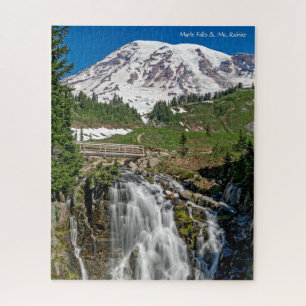 Schöne Myrtle Falls & Mount Rainier Puzzle
