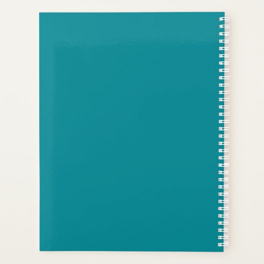 Schöne Mystical Blue Jewels School Planer (Rückseite)