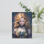 Schöne Mystical Fantasy Female Postkarte (Stehend Vorderseite)