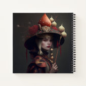 Schöne Mystische Amanita Muscaria Pilzsaal Hexe Notizblock (Rückseite)