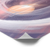 Schöne Mystische Mutter Erde und Universum Galaxie Poster (Ecke)