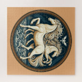 "Schöne mystische Pferde" 13 Puzzle (Horizontal)