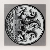 "Schöne mystische Pferde" 17 Puzzle (Horizontal)
