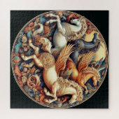 "Schöne mystische Pferde" 22 Puzzle (Horizontal)