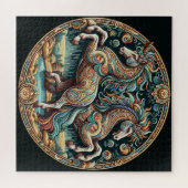"Schöne mystische Pferde" 25 Puzzle (Horizontal)