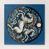 "Schöne mystische Pferde "28" Puzzle (Horizontal)