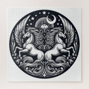 "Schöne mystische Pferde" 29 Puzzle