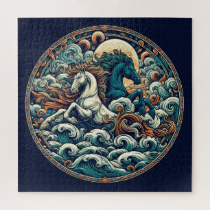 "Schöne mystische Pferde" 31 Puzzle