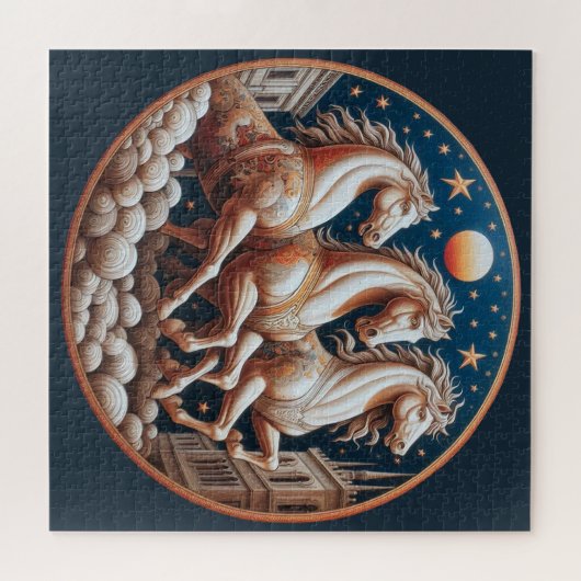 "Schöne mystische Pferde" 33 Puzzle (Horizontal)