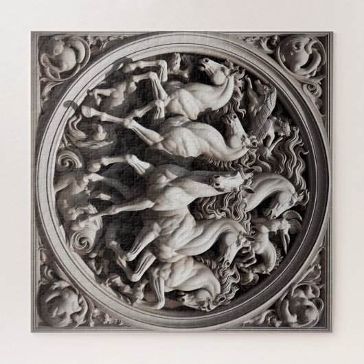 "Schöne mystische Pferde" 34 Puzzle (Horizontal)