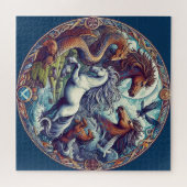 "Schöne mystische Pferde" 40 Puzzle (Horizontal)