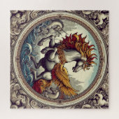 "Schöne mystische Pferde" 46 Puzzle (Horizontal)