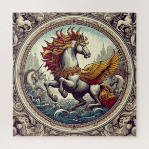 "Schöne mystische Pferde" 46 Puzzle