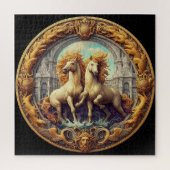 "Schöne mystische Pferde" 48 Puzzle (Vertikal)