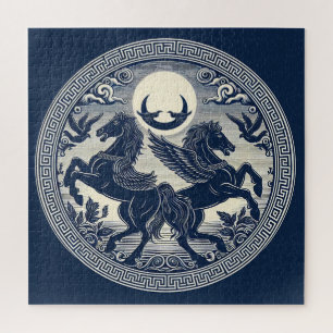 Schöne mystische Pferde 50 Puzzle