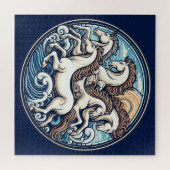 Schöne mystische Pferde 51 Puzzle (Horizontal)