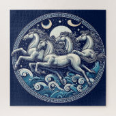 Schöne mystische Pferde 52 Puzzle (Vertikal)