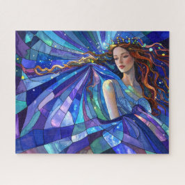 Schöne mythische Sternenprinzessin Fantasy Scifi K Puzzle