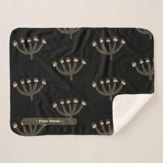 Schöne Nacht Mimosa Floral individuell anpassbar Sherpadecke