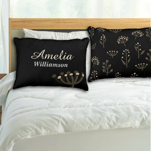 Schöne Nacht Mimosa Florals Personalisieren Dekokissen