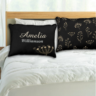 Schöne Nacht Mimosa Florals Personalisieren Dekokissen