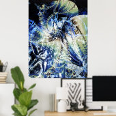 Schöne Nacht Poster (Heimbüro)