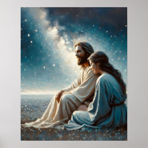 Schöne Nächte, Christliche Wall Art, Jesus Poster