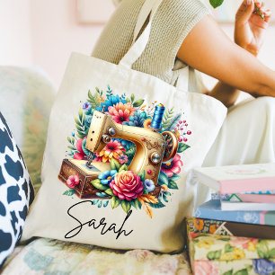 Schöne Nähmaschinen-Tasche Jumbo Stoffbeutel