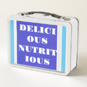 SCHÖNE NÄHRSTOFFREISE METALL BROTDOSE (Rückseite)