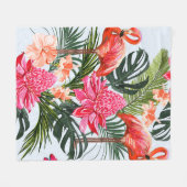 Schöne nahtlose Blumen-Sommer-Pattern-Hintergrund Fleecedecke (Vorderseite (Horizontal))