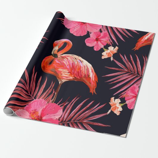 Schöne nahtlose Blumen-Sommer-Pattern-Hintergrund Geschenkpapier (Ungerollt)
